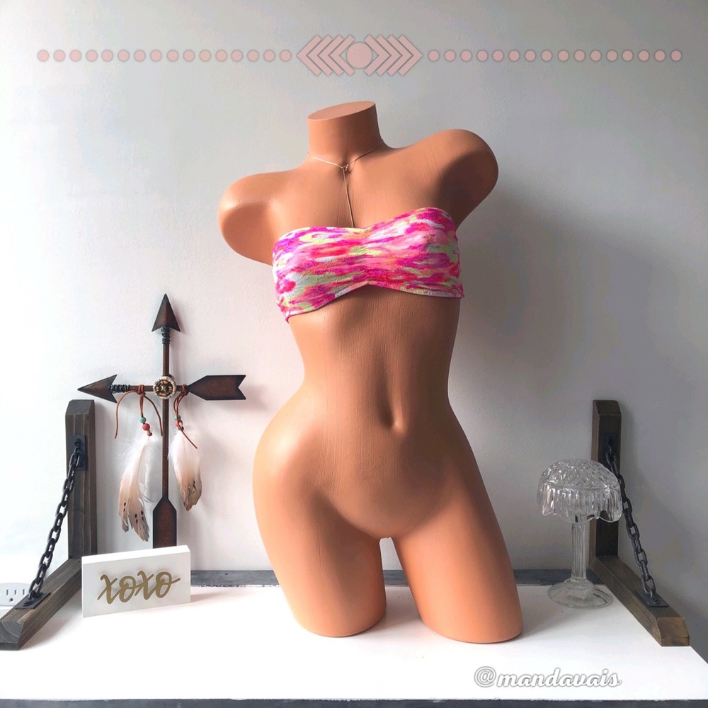 🅟🅘🅝🅚 Camouflaged Lace Bandeau